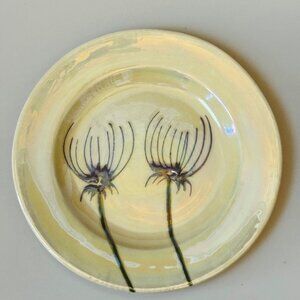 THE CELLER LEAVES  Dessert / Bread plate Hand Painted